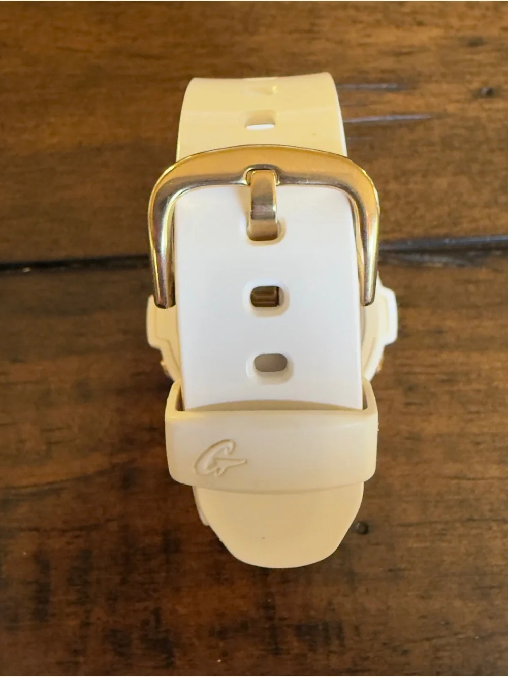 Casio Baby-G White Digital Watch Metallic Gold Face BG-6901